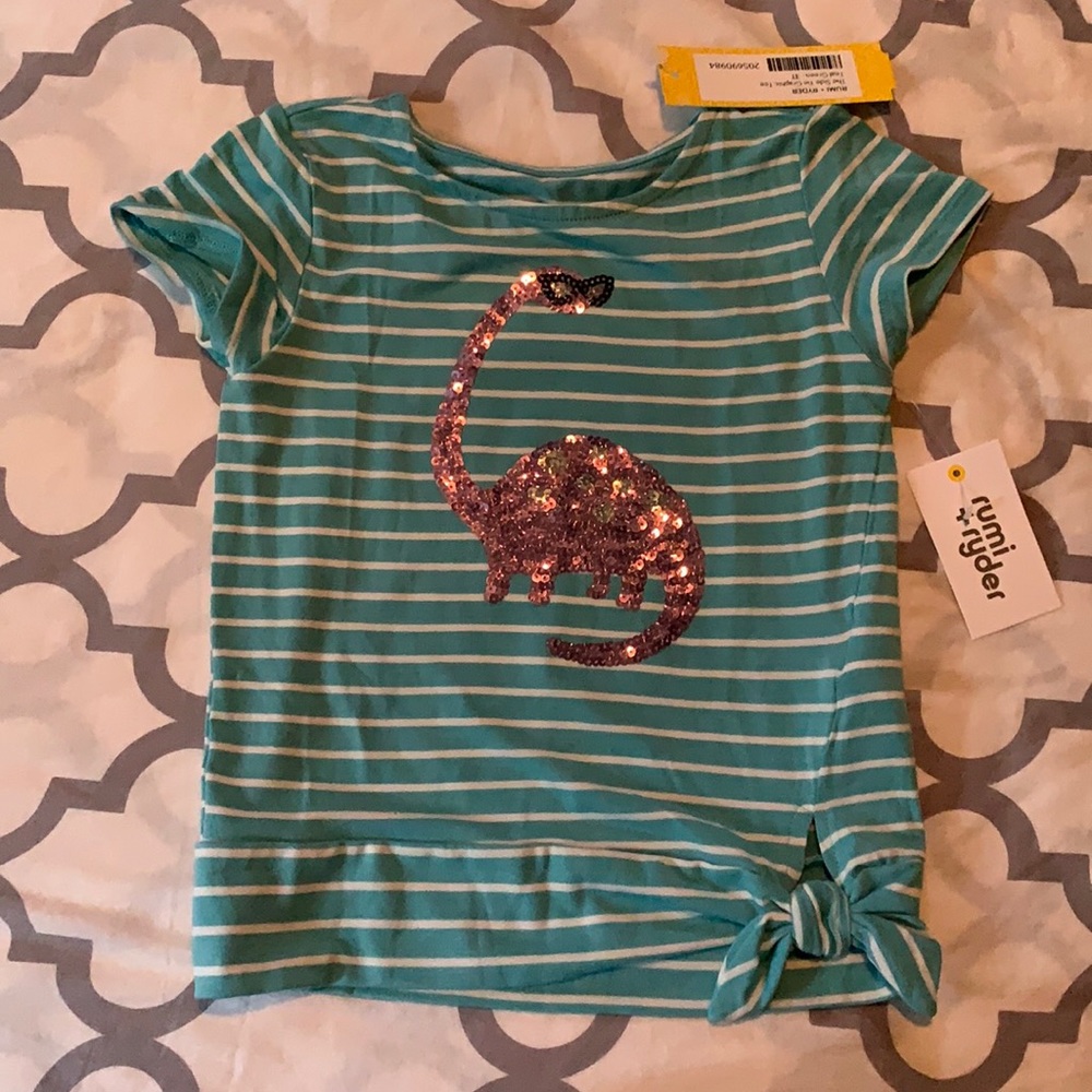 Rumi & Ryder Tee Shirt with Tie and Sequin Details